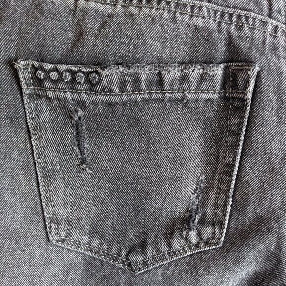 BlankNYC The Rivington Hi Rise Tapered Distressed Jeans Black "Before&After", 25 - Picture 8 of 13